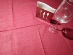 Wood Pulp New Color Paper Tablecloth , Rose Red Paper Tablecloth