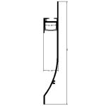 Marble Edge Powder Coated 6063 T5 T6 Aluminum Tile Trim Corners