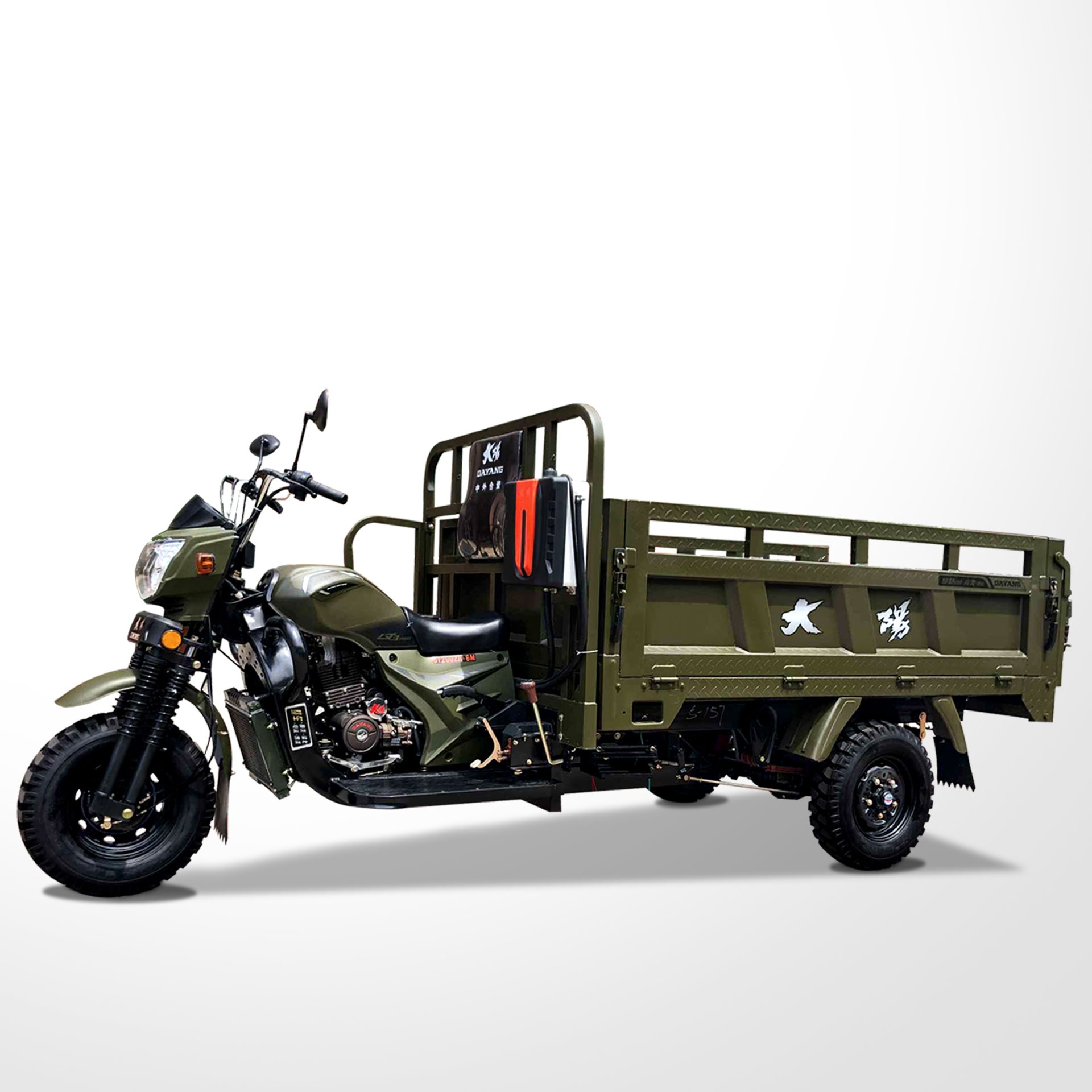 Customized Power Wheels 200CC/250CC/300CC 3 Wheels Motorcycle Tricycle with Green Body