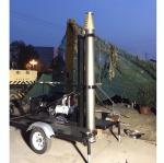 9m lockable pneumatic telescopic mast 400kg payloads- mobile antenna telecom