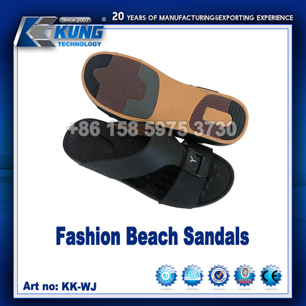 ODM Multipurpose Leather Men Sandals , Wear Resistant PU Sandals For Men