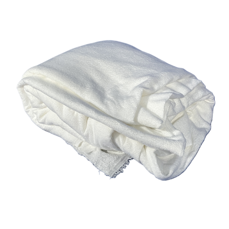 White 320g/m² Terry Cloth Fabric with Polyester Content ≤20% and 1000×1500mm Size for Electrical Safety Testing