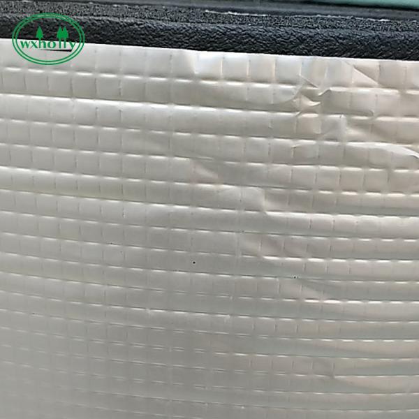 China Back Aluminum Foil 100kg/M3 Foam Rubber Sheet Heat Insulation factory