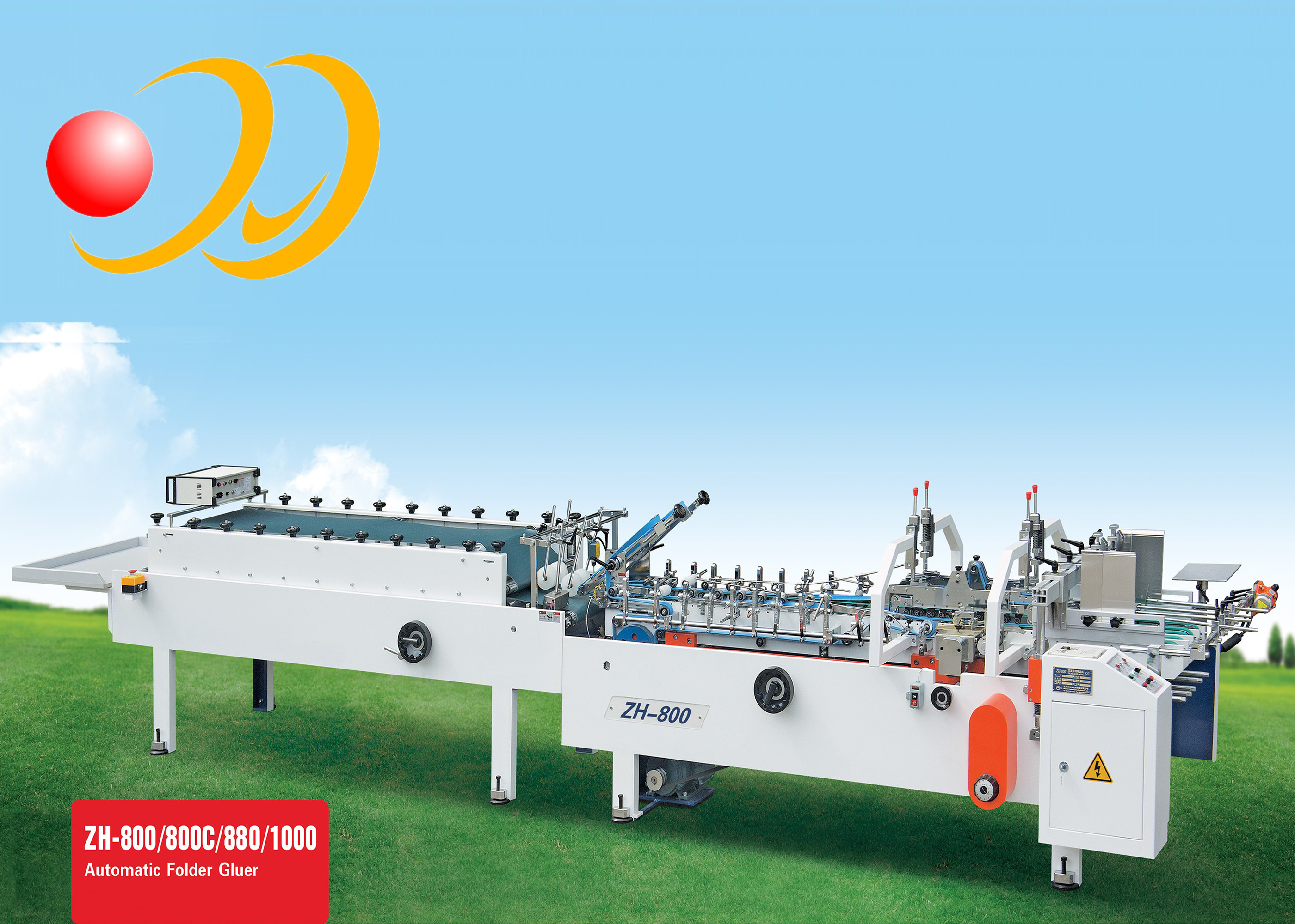 China High Speed Post Folder Gluer , Automatic Box Carton Making Machine factory