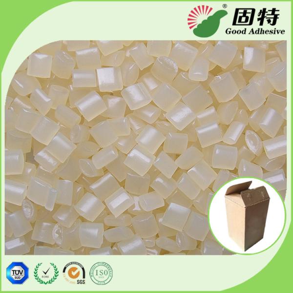 EVA Hot Melt Glue Pellets , Yellow Granule Hotmelts Adhesive Glue for carton
