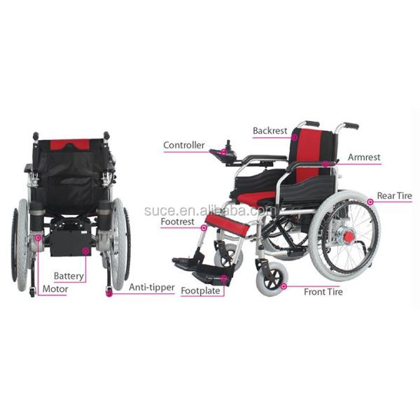 Cheap price Foldable electric wheelchair/power wheelchair with CE ISO