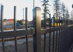 China Metal 1.8m(H)x2.4m(W) spear top steel garrison fencing for AU market factory