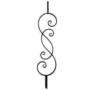 China Forged Wrought Iron Railing Parts Flower Components Anti rust factory