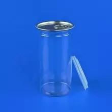China Small Size Plastic Airtight Storage Jars EOE / POE Sealing Type 418Ml factory