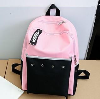 New fashion designs summer outdoor leisure canvas bagsbackpack ,student bag for