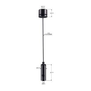 China Led Linear Lighting Systems Wire Suspension Kit Black Color M6 Thread YW86473 factory