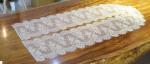 eyelash lace border/lace edged lace/black/white off lace