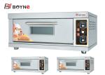 Full Stainless Steel Electric Two Deck Two Tray Oven Digital Temperature