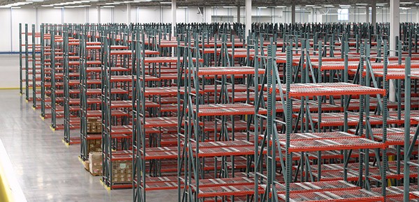Steel Pallet Rack Wire Decking , Wire Mesh Storage Racks Powder Coated 5 - 30 Levels