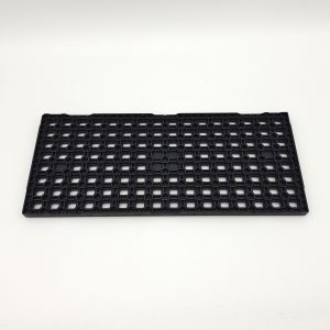 Black JEDEC Tray for BGA-Packaged Chip Complies With Standard Design Matrix 8x16