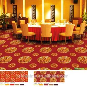 China Red color chinese gold dragon design polypropylene carpet factory