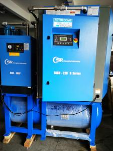 China Portable Electric Air Compressor / Compact Screw Style Air Compressor factory