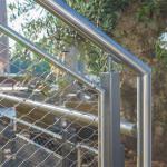 Diamond Hole SS304 Stainless Steel Wire Rope Mesh For Light Protect