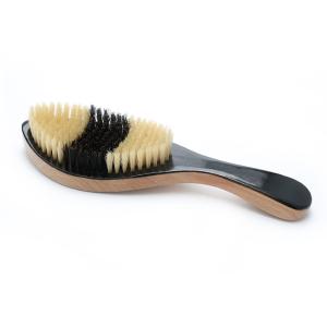 China Boar Bristle Long Handle360 Wave Brush Hard Custom Logo Hair Brush For Men factory