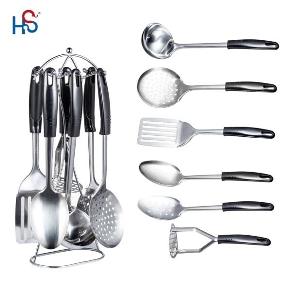 Household Stainless Steel Kitchen Utensils Set Ladle Potato Scoop and More for