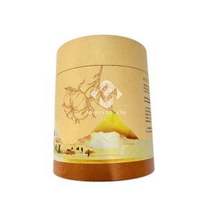 Easy To Open Paper Cans Space Saving Packaging Tea Paper Tube Stylish Design