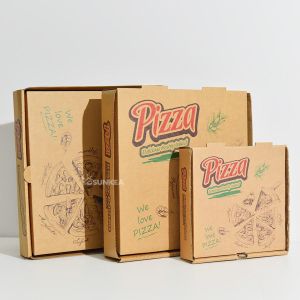 Custom Pizza Boxes Packaging Logo Carton Baking Cardboard Box Packaging for Food