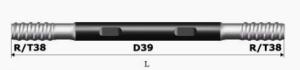 China D39 Dia 39mm Hdd Core Drill Bit Extension Rod 1220mm ISO9001 factory