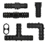 Straight Irrigation Tubing Connectors Anti - UV Poly Sprinkler Pipe Fittings