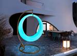 Outdoor LED Luminous Swing Colorful Moon Swing Round Children's Entertainment