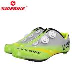 Adjustable Buckle Mens SPD Cycling Shoes Bright Color Printed Low Wind