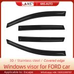 ABS Smoke Window Visor , 4Pcs/Set Side Window Deflectors Fit Ford Escape 2013