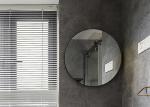 Silver Framed Bathroom Mirrors Flower Grain Color Punch Free Installation