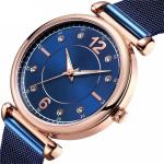 Ladies Mesh Belt Diamond Luminous Watch Waterproof Metal 226mm Perimeter 3ATM