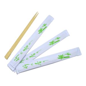 China Recyclable Twin Custom Printed Chopsticks Kitchen Tableware Open Paper Packing factory