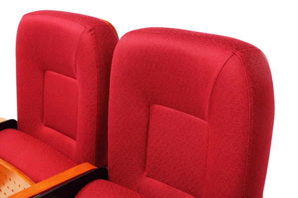 Fireproof Fabric ABS Tablet Aluminum Arm Conference Hall Chairs
