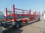 Double Deck 2 Axles Car Transport Semi Trailer For Vehicle Carrier Truck