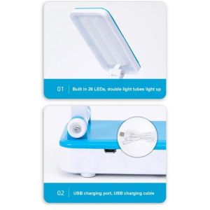 24LED Touch Sensor Dimmable Solar Table Lamp Rechargeable Foldable Solar Desk