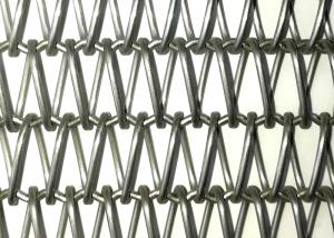China Crimped Spiral Architectural Woven Wire Mesh Fabric 3mm Thick factory