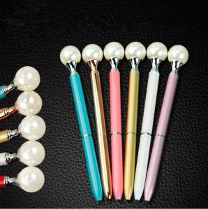 China Creative color big drill ball pen high grade diamond pen student gift metal ballpoint pen factory