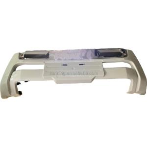 China Pearl White Front Bumper Guard For Toyota FJ150 Prado 2018 With Emblem LED Lights factory