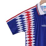 France 1994 Retro Home Football Jersey Classic Blue and White Color Recreates