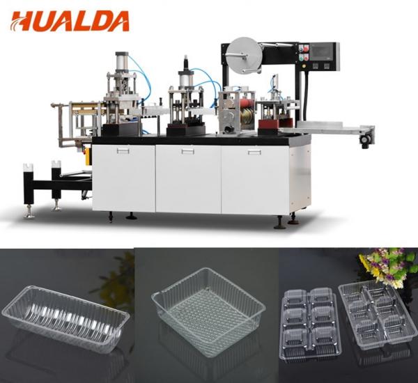 China Vacuum Forming Food Container Making Machine For Mini Cake / Chocolate factory