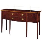 Vintage Wooden Top Drawers half round console table Sideboard Cabinet for Living