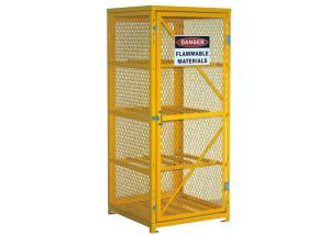 China Extra 72” Lockable Gas Bottle Storage Cabinet , Propane Tank Storage Cage 4 Shelves factory