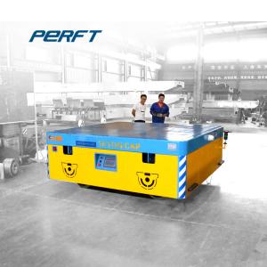 China AGV Intelligent Motorized Transfer Trolley / Electric Trackless Flatbed Trolley factory