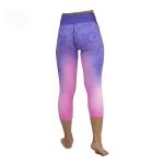 Anti Wrinkle Lycra Sports Leggings / Athletic Workout Leggings Flatlock