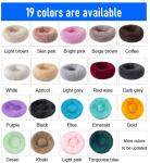 Customized Pet Calming Beds Plush Donut 36 Inch Round Dog Bed