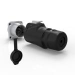 IP67 Waterproof Male Female Power Connector Precision PBT Material