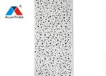 Wood Grain Perforated Acoustic Ceiling Tiles For Contemporary Living Room