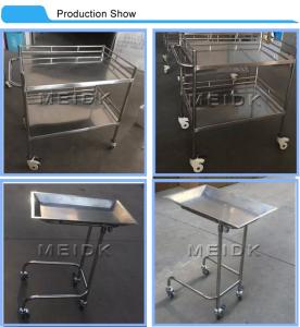 China Stainless Steel 304 Fan Shape Trolley 2 Shelf Removal SS Trolley factory